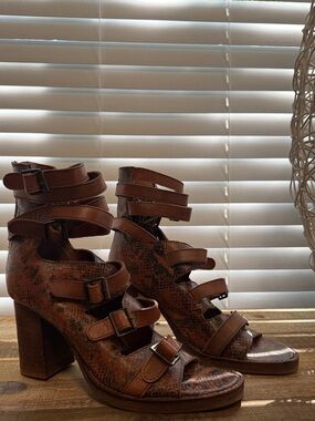 Vintage Foundey Co. Strappy Heeled Booties